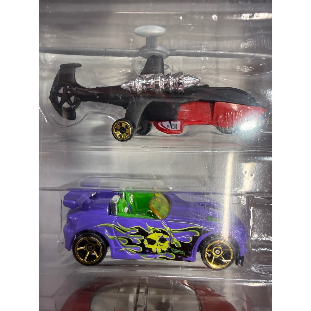 Hot Wheels Police Pursuit 5-Pack 2011 W4243 Dodge Charger Mitsubishi Sky Knife - Picture 2 of 11